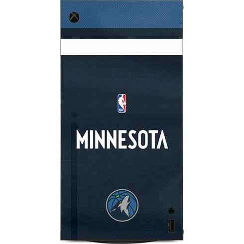 NBA Minnesota Timberwolves Jersey XBox Series X Digital Edition Console Skin